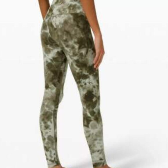 lululemon 31" Align Diamond Dye Green Sage Leggings Full Length with Pockets - Picture 6 of 6